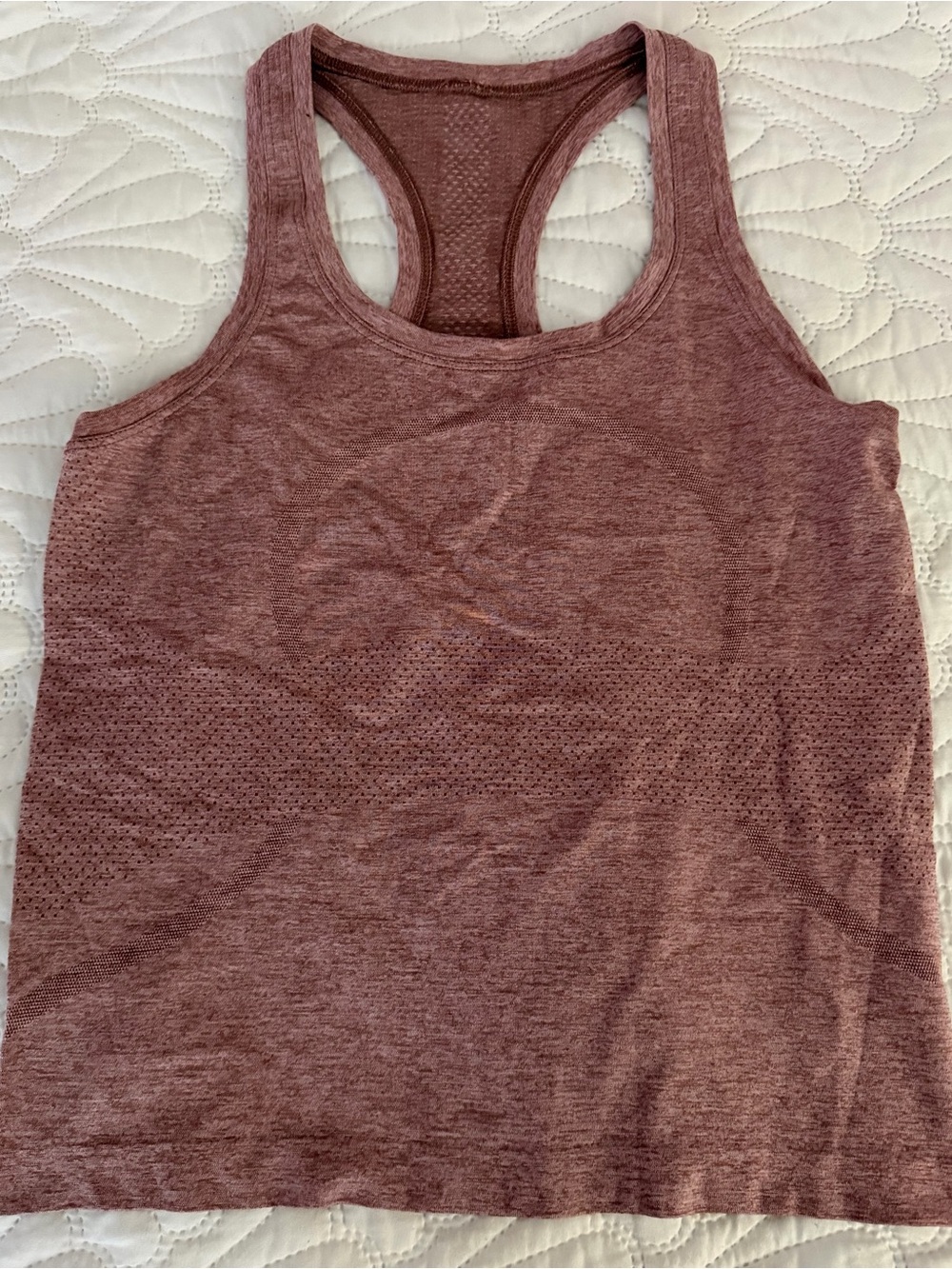 lululemon athletica Heathered Mauve Racerback Tank